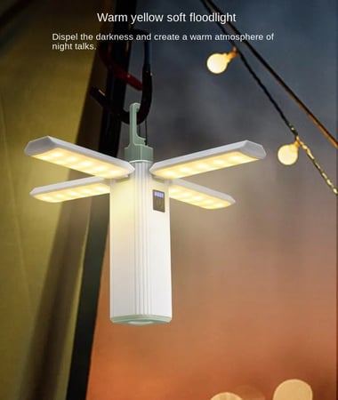 مصباح تخييم LED وباور بانك