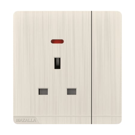 فيش 13A  تحكم ولمبه + مفتاح طويل ولمبة