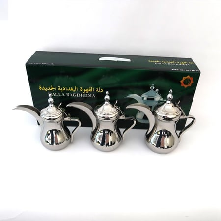 طقم دلال العساف بغدادي فضي 32-40-48