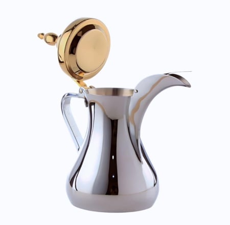 دله العساف الاصلية من الاستيل الثقيل راس ذهبي