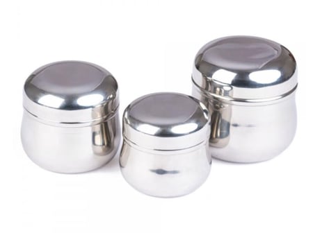 طقم ثلاث علبة ستيل