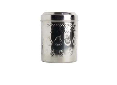 علب سكر و شاي منقوش طقم 4 حبات