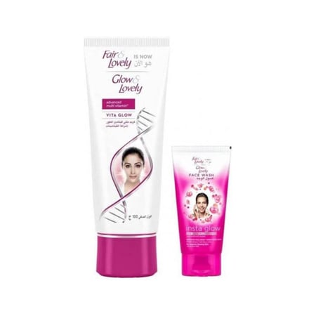 غلو&amp;لفلي كريم 100جرام+غسول الوجه