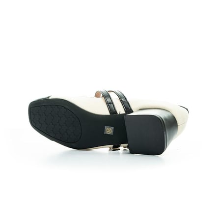 حذاء كعب كلاسيك أنيق بحزام مزدوج | PointOne 40-213