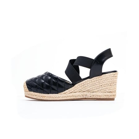 حذاء بكعب إسفيني خيش أنيق مريح | PointOne 26-199