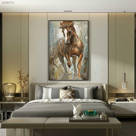 لوحة خيل ديكور صالون