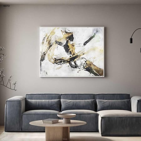 لوحة فن تجريدي ألوان متدرجة