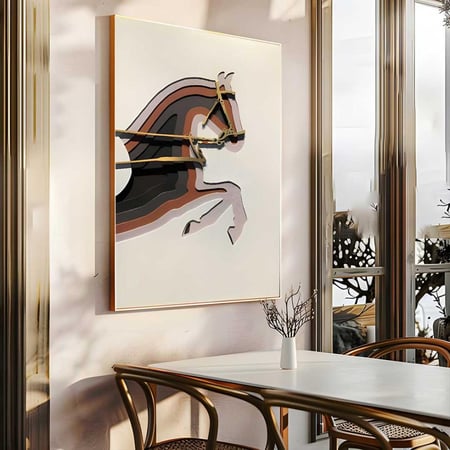 لــــوحات جدارية مجسم خيل