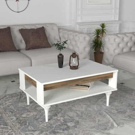 طاوله  قهوة Lavita ابيض بني