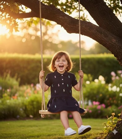 فستان بناتي بولو كحلي صناعة تركية