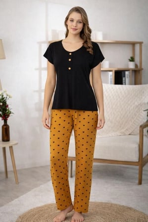 طقم بجامه نسائي ماركة Miss MERYEM التركية