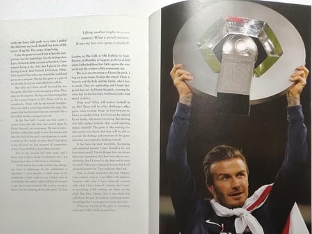 DAVID BECKHAM . hardcover . 285 page .