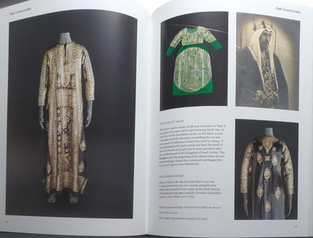 Traditional Costumes of Saudi Arabia الأزياء التقليدية في المملكة العربية السعودية . غلاف مقوى من الحجم الكبير . الصفحات 307 صفحة