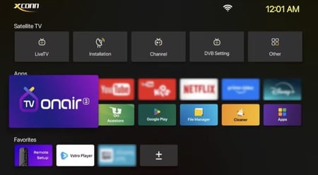 رسيفر اكسكون اندرويد - Xconn cyber android 4K