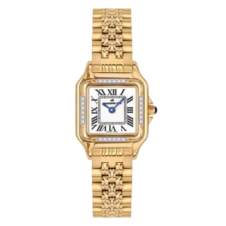 ساعة الماس نسائية ماركة دايموند هيل ذهبي