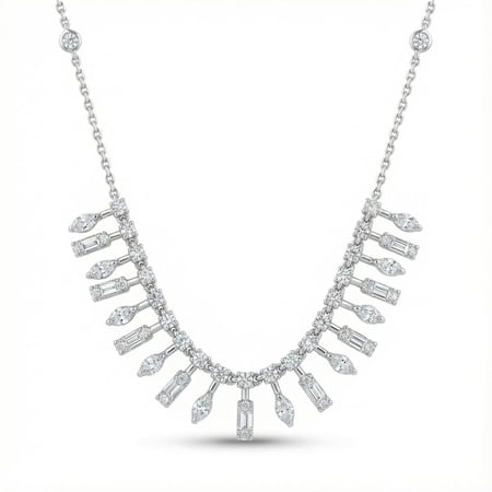 عقد الماس ذهب ابيض