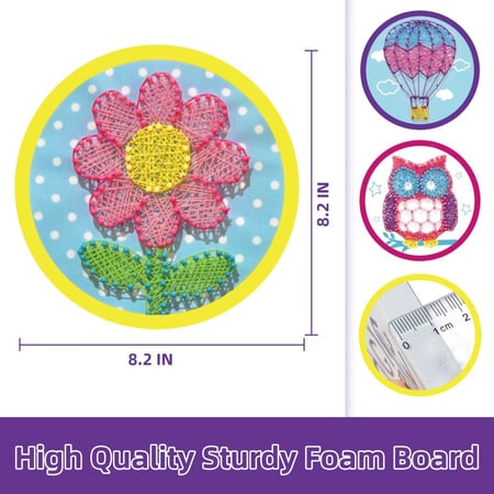 نشاط الفن بالمسامير والخياطة