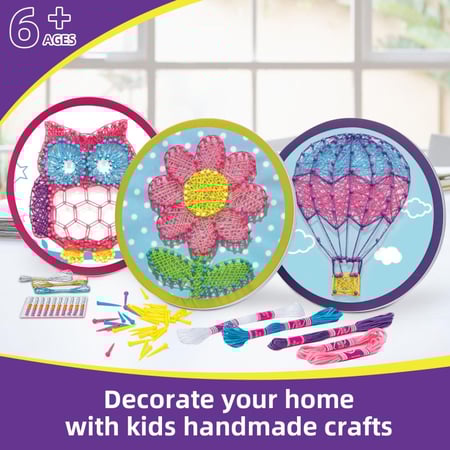 نشاط الفن بالمسامير والخياطة