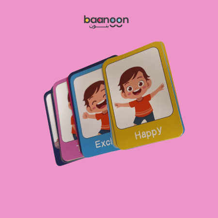 بطاقات تطوير المشاعر باللغتين العربية والإنجليزية