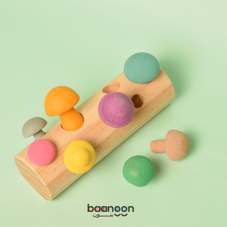 الفطر المُلون - نشاط تعلم الأحجام