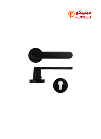 مقبض باب مفصول DA 9072 BLACK أسود