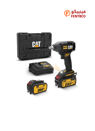 دريل كفرات بطارية 18 فولت CAT DX72 عزم 350 نيوتن 4Ah