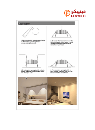 سبوت لايت جرم ابيض مع داخلي اسود لون الانارة أصفر متحرك مانع للتوهج مفرد 15 واط 10 سم