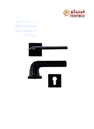 مقبض باب مفصول BI 8055 BLACK أسود