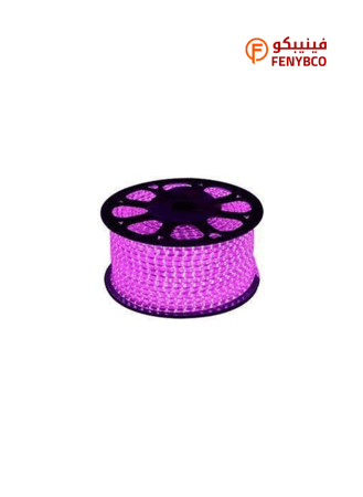 كرتون 2 لفه شريط ليد 50 متر لون موف خطين