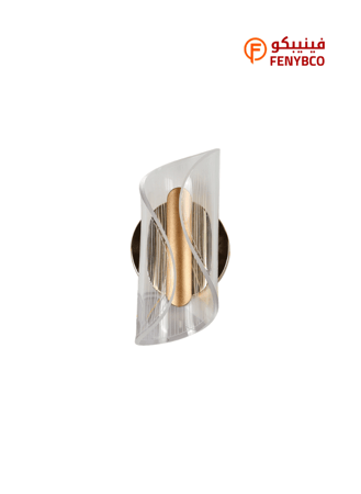 ابليك جداري مودرن ذهبي – 3 إضاءات متغيرة | 3 واط