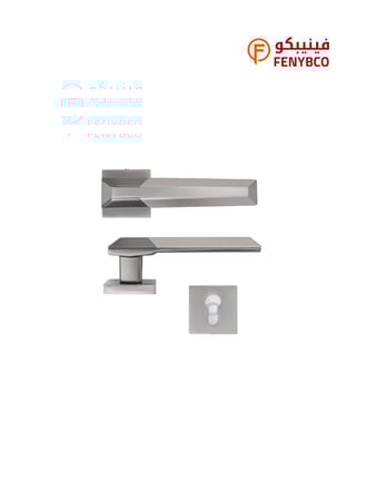 مقبض باب مفصول DA 9925 MSN/MBN رمادي × فضي