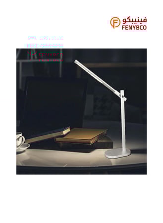 مصباح طاولة فضي مودرن بثلاثة أوضاع إضاءة فاخرة