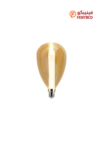 لمبة ديكورية ذهبية LED 3 واط – إضاءة صفراء دافئة | قاعدة E14