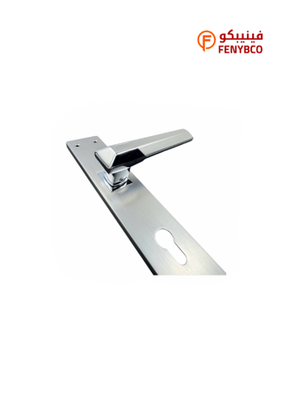 مقبض باب بليت CA 8719 MSN/CP فضي مطفي × لامع