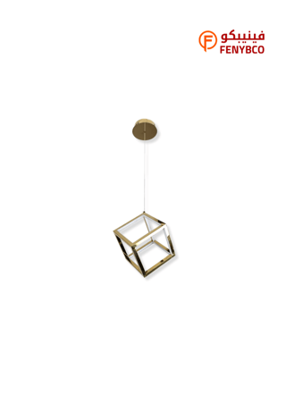 علاقي مودرن ذهبي بإضاءة صفراء – 36 واط