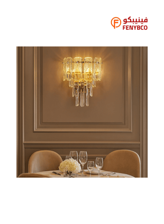 أبليك مودرن ذهبي – E14 بعدد 2 لمبة