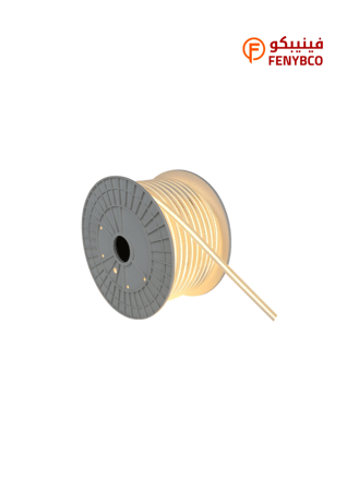شريط زينة LED COB – لون أصفر | 288 شريحة/متر | كوب شفاف | 50 متر