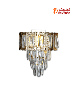 ابليك مودرن إنارة حائط مزدوجة بتصميم أنيق – لون ذهبي