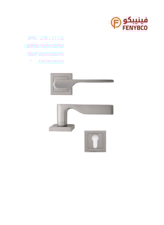 مقبض باب مفصول فضي AK-6213 ألمنيوم