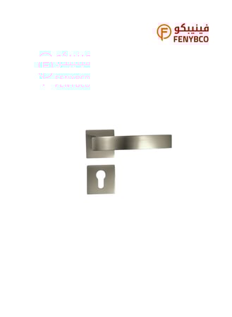 مقبض باب مفصول BI 8099 MSN فضي مطفي