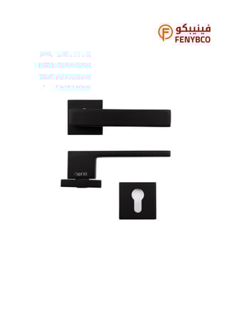 مقبض باب مفصول BI 8000 BLACK أسود