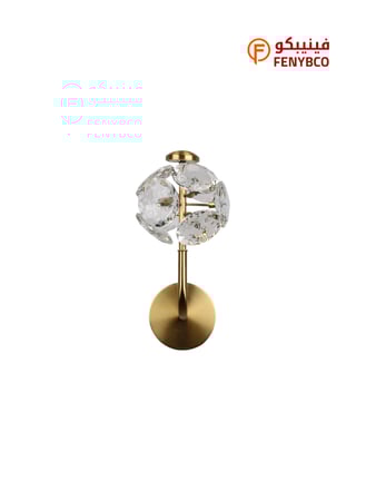 أبليك حائط مودرن ذهبي – إضاءة LED ثلاثية 25 واط بطول 80 سم