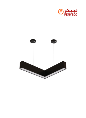 كشاف زاوية LED على شكل حرف L – 18 واط | بنل أسود بثلاثة ألوان إضاءة