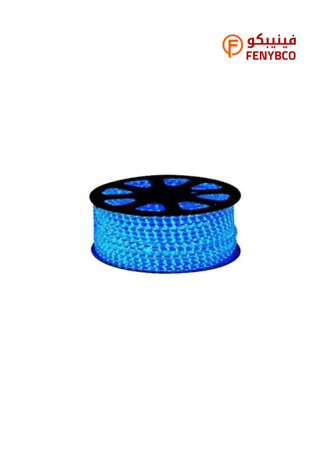 كرتون 2 لفه شريط ليد 50 متر لون ازرق خطين