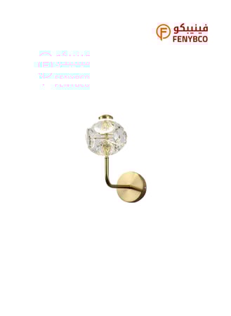 أبليك حائط مودرن ذهبي – إضاءة LED ثلاثية 25 واط بطول 80 سم