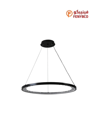 نجف مودرن اسود لون الانارة 3اضاءات 55 واط قطر 800 ملم