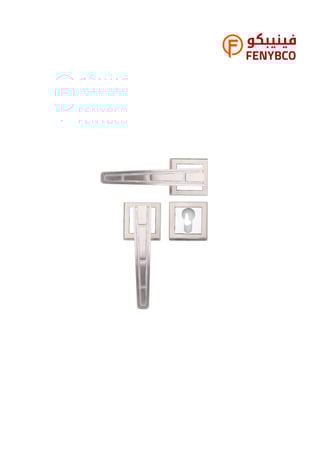 مقبض باب مفصول فضي موديل 9375 – تصميم عصري أنيق