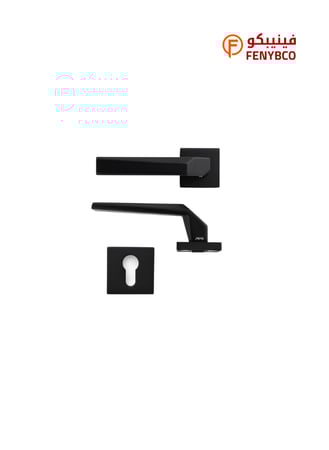 مقبض باب مفصول CA 5287 BLACK أسود – تصميم عصري