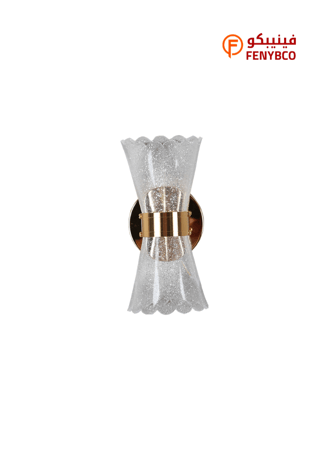 ابليك جداري مودرن ذهبي – إضاءة ثلاثية الألوان | 5 واط