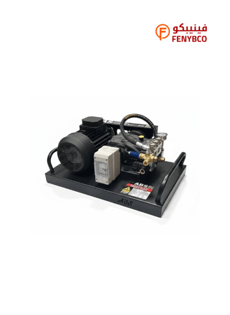 مغسلة ضغط عالي 200 بار احترافية بمحرك Vemat 7.5 حصان – مضخة Interpump إيطالي